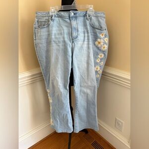 Driftwood‎ Jeans Wyatt Embroidered Flare - Daisy Sz W20 L32